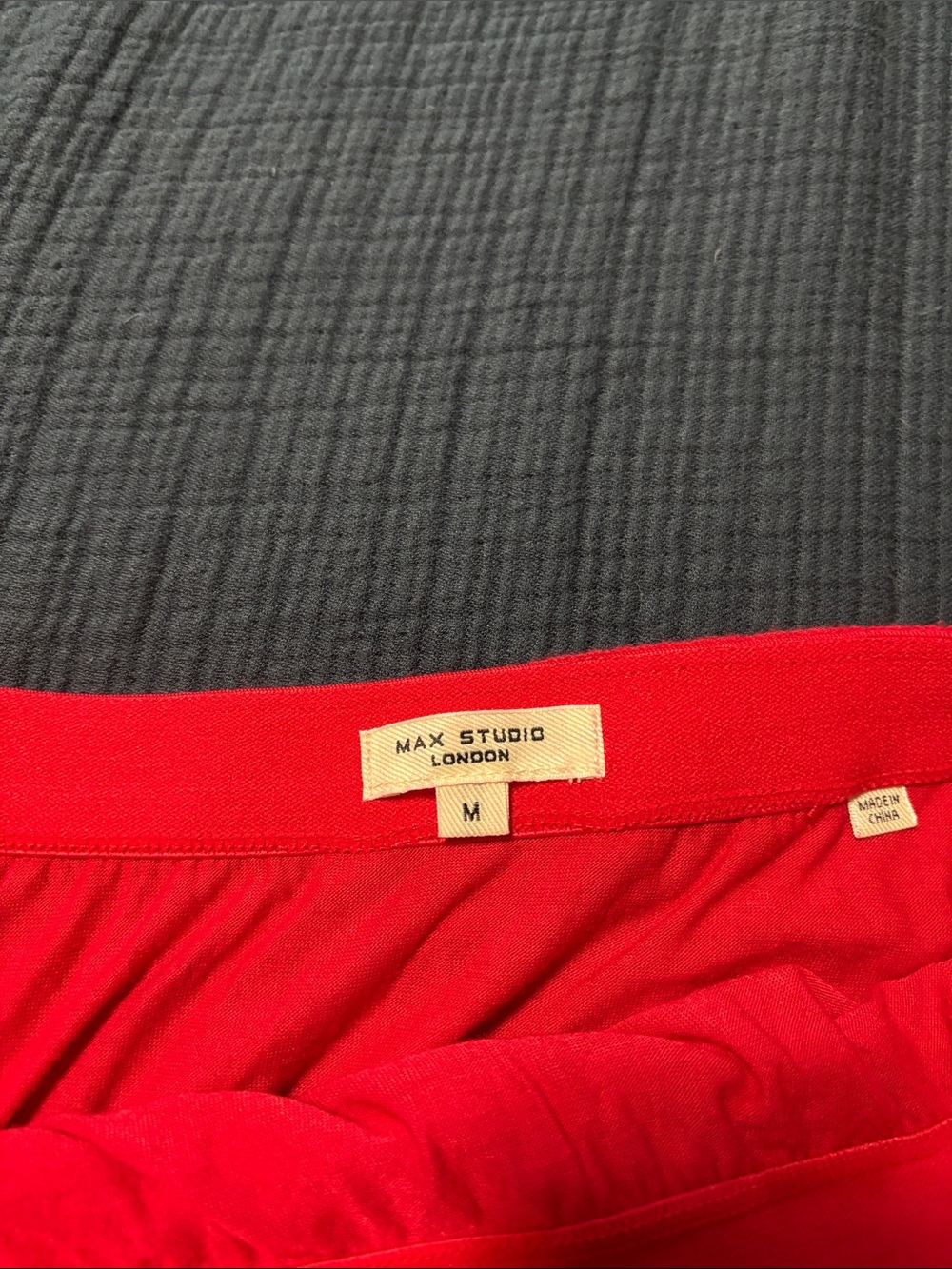 Max Studio Vibrant Red Tiered Maxi Skirt - Picture 2 of 5